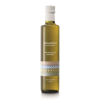 Alexandros - extra virgin Olivenöl von Rhodos 0,5 Liter Glasflasche