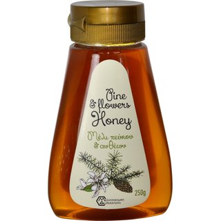 Pinien und Blüten Honig von Rhodos 250 Gramm PET-Drückflasche