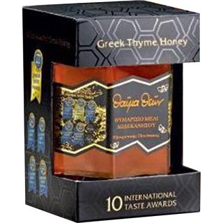 Thayma Theon Wunder der Götter Thymian Honig der Premium Klasse von Rhodos 250 Gramm Glas in Präsentbox