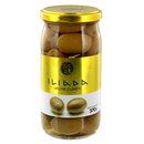 Iliada - griechische grüne Oliven mit Stein - 370g / 215g