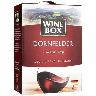 Wine Box Dornfelder Landwein Rhein trocken Bag-in-Box (1 x 3 l)