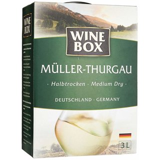 Wine Box Müller-Thurgau Landwein Rhein halbtrocken Bag-in-Box (1 x 3 l)