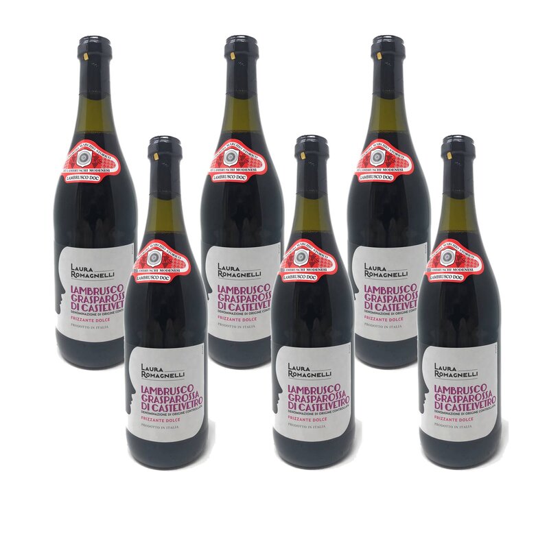 € , Grasparossa Castelvetro x Rotwein 29,99 DOC Lambrusco L lieblich 6 di 0,75