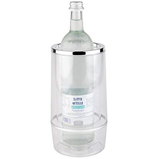 Flaschenkühler doppelwandig klar transparent