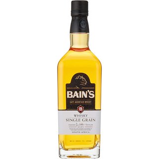 Bains Single Grain Whisky 0.7 l GePa mit 1 Glas  