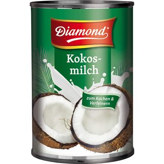 DIAMOND Kokosmilch 400ml Kokosnussmilch Coconut Milk [ 17-19% Fett ]