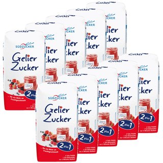 Südzucker Gelierzucker 2 plus1  500 g  10er Vorratspack