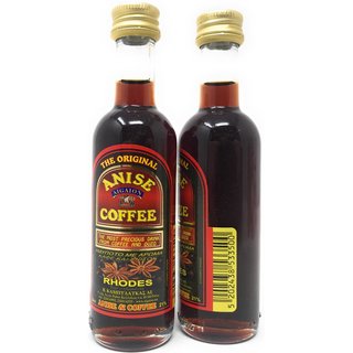 Anise & Coffee AIGAION Kaffeelikör mit Anis original von der Insel Rhodos 21% vol. 0,05 Liter Mignon Flasche