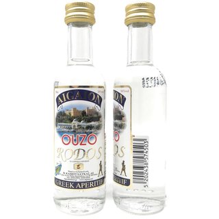 Ouzo AIGAION Rhodos 38% vol. 0,05 Liter Mignon-Flasche