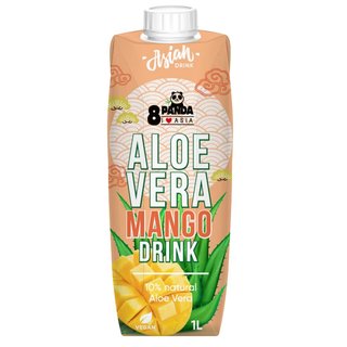 8Panda Aloe Vera Fruchtsaftgetränk mit 10% Aloe Vera und 2,5% Mango 1 Ltr.