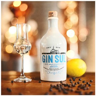 GIN SUL Geschenk-Set 500 ml  mit 2 Gin Sul Ballongläsern