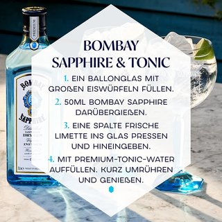 Bombay Sapphire 40% Dry Gin 0,7 Liter