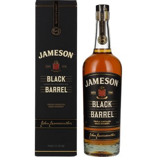JAMESON BLACK BARREL tripple distilled Irish Whiskey GePa 0,7 Ltr