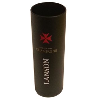 2 x Lanson Champagner Glas schwarz-matt Exclusiv-Bar-Edition 0,1l
