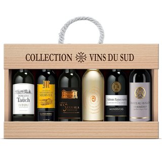 Wein Geschenk Collection Südfrankreich - Wein Set Rotwein und Weißwein aus Südfrankreich (6 x 0.375 l)