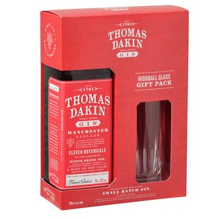 Thomas Dakin Gin Small Batch  0.7 l  in Geschenkpackung mit Glas